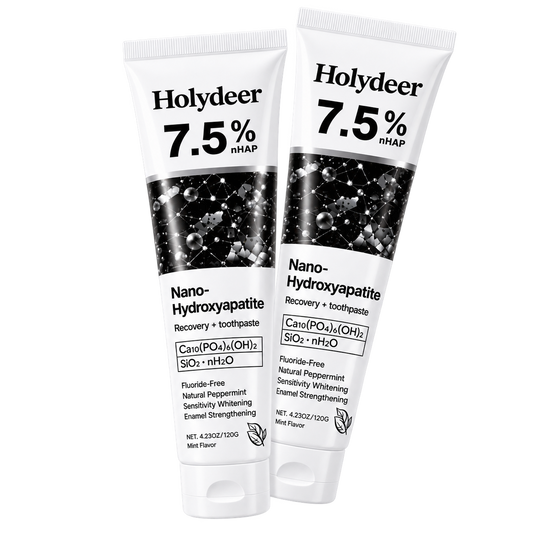 Holydeer Recovery Toothpaste | 7.5% Nano-Hydroxyapatite For Enamel Repair & Whitening - 120Gram