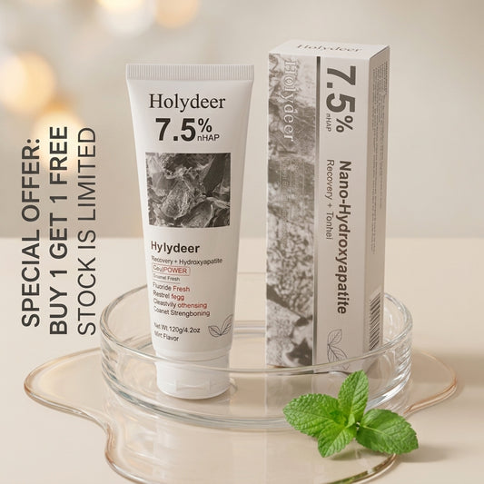 Holydeer Recovery Toothpaste | 7.5% Nano-Hydroxyapatite For Enamel Repair & Whitening - 120Gram